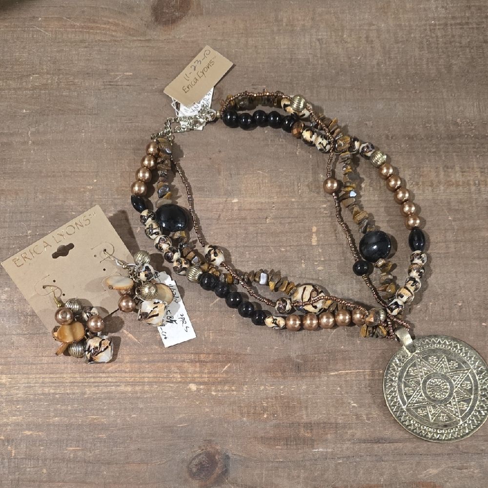 Erica Lyons Multicolor Beaded Necklace Set